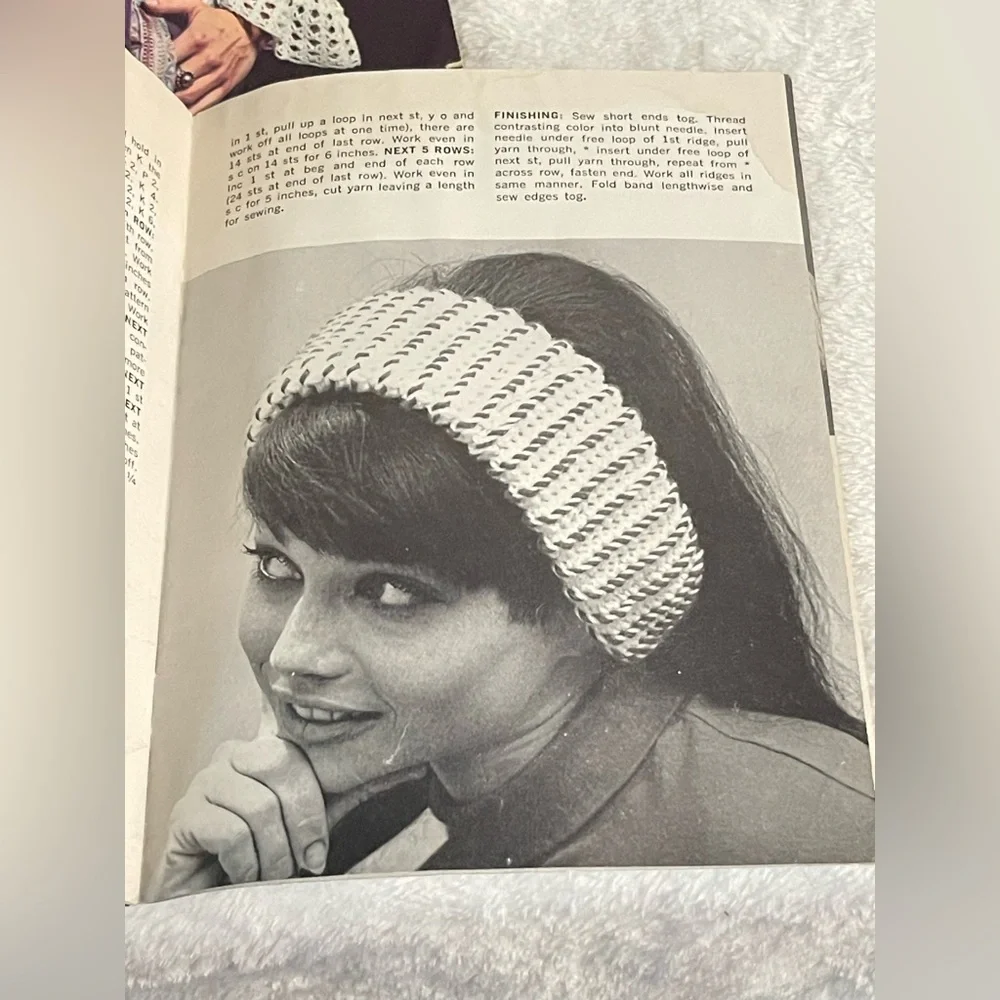 Three vintage magazines patterns for knitting and crochet